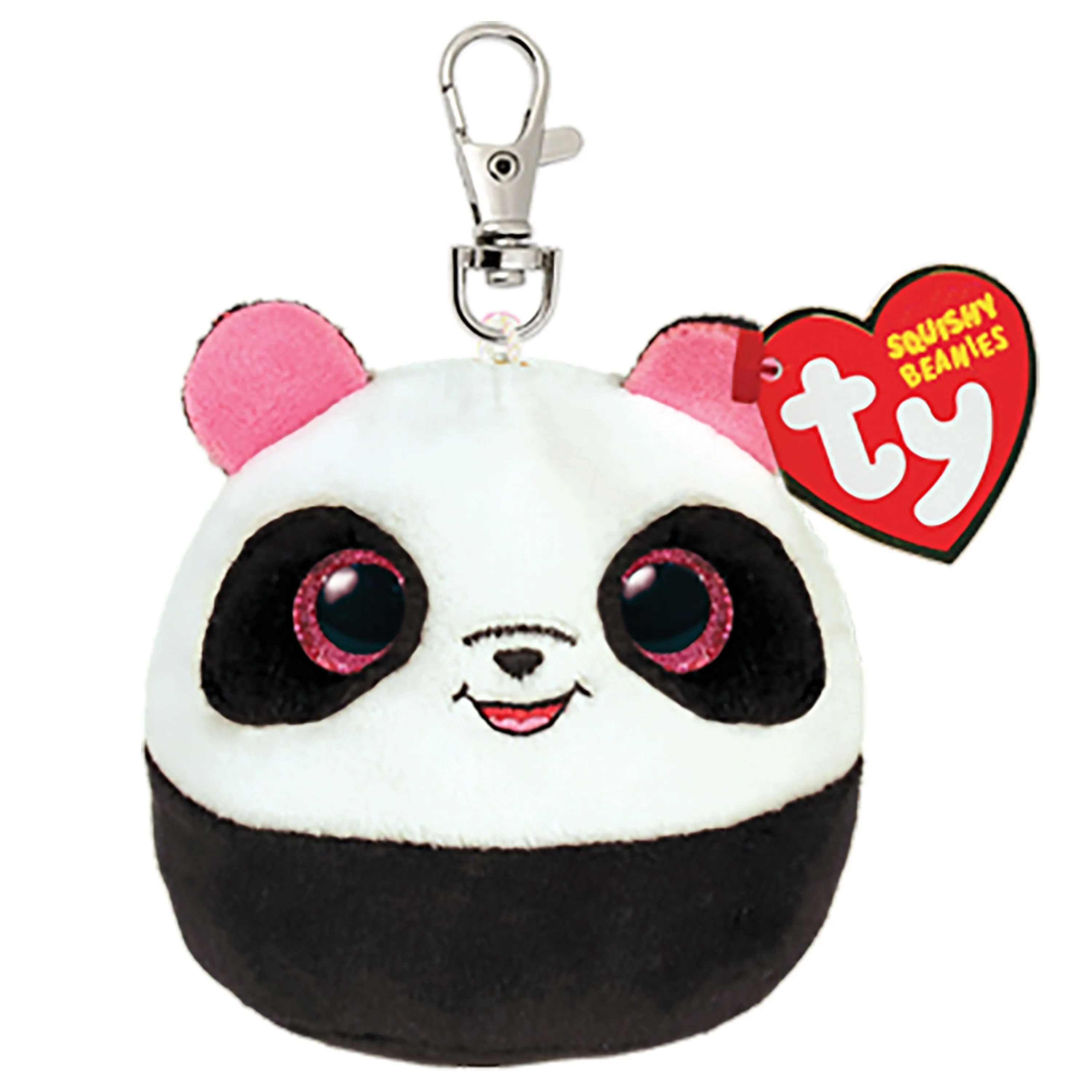 Ty Squishy Beanies Clip - Bamboo Black And White Panda