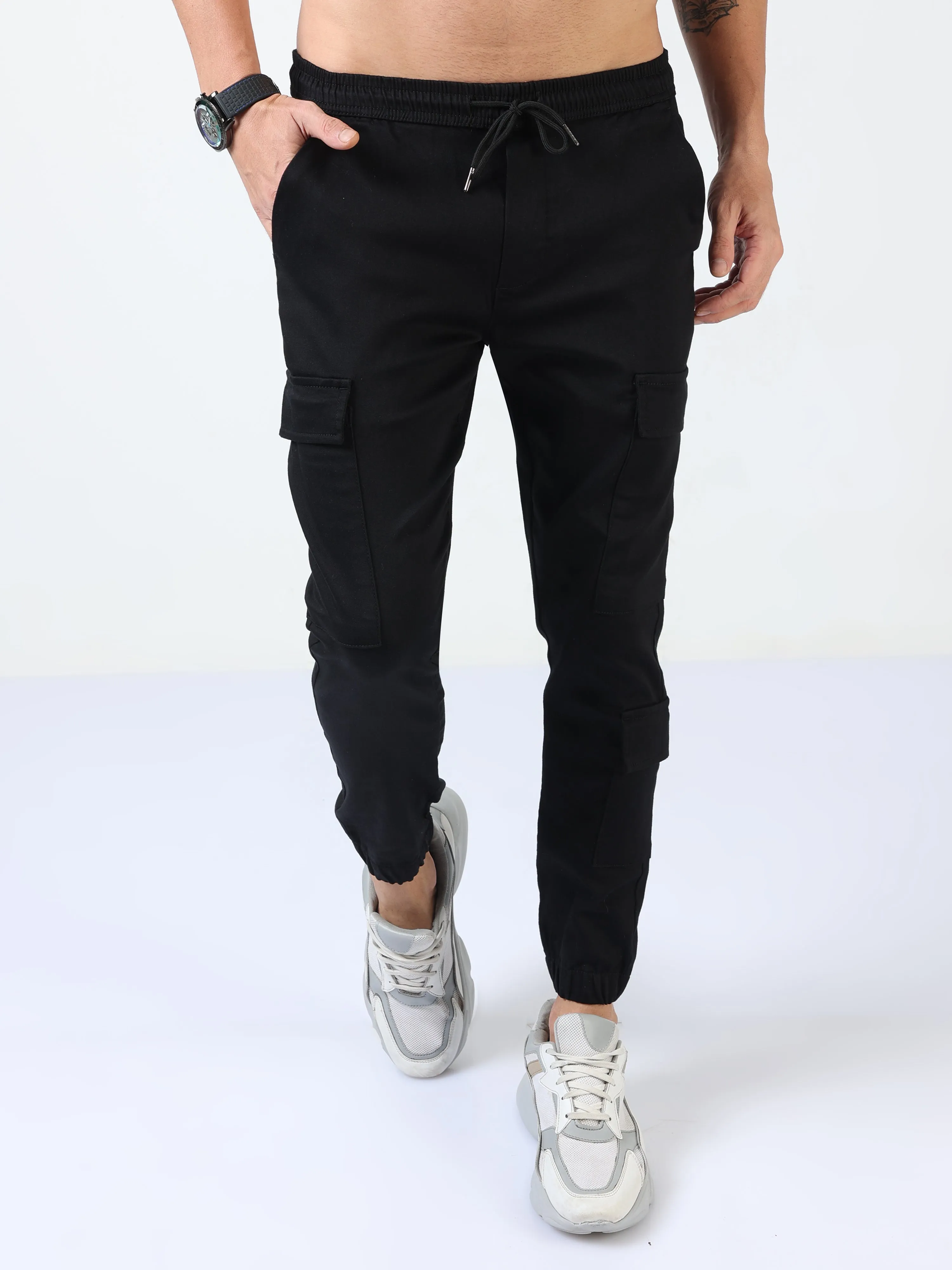 Utility Stretch Black Jogger