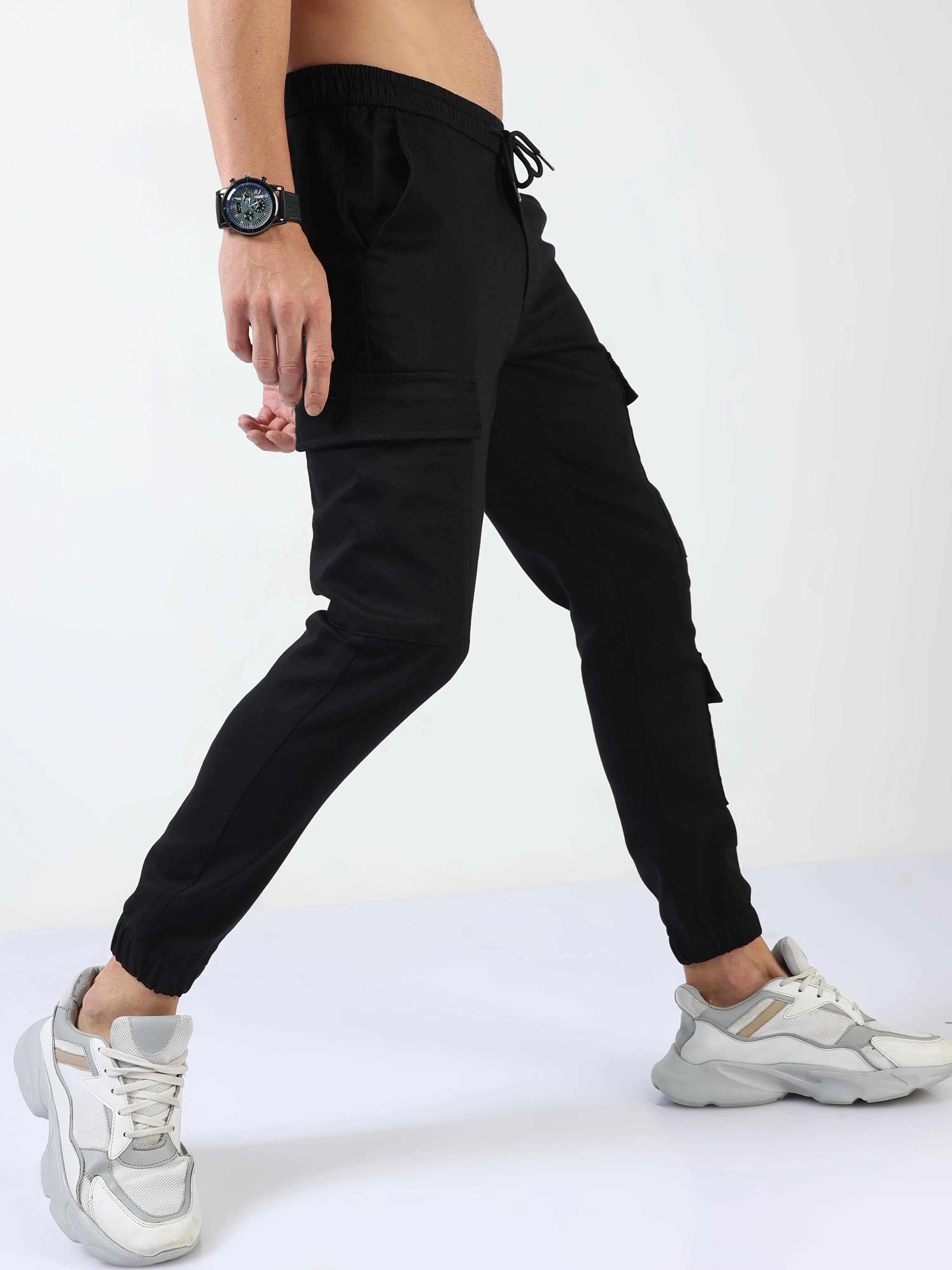 Utility Stretch Black Jogger