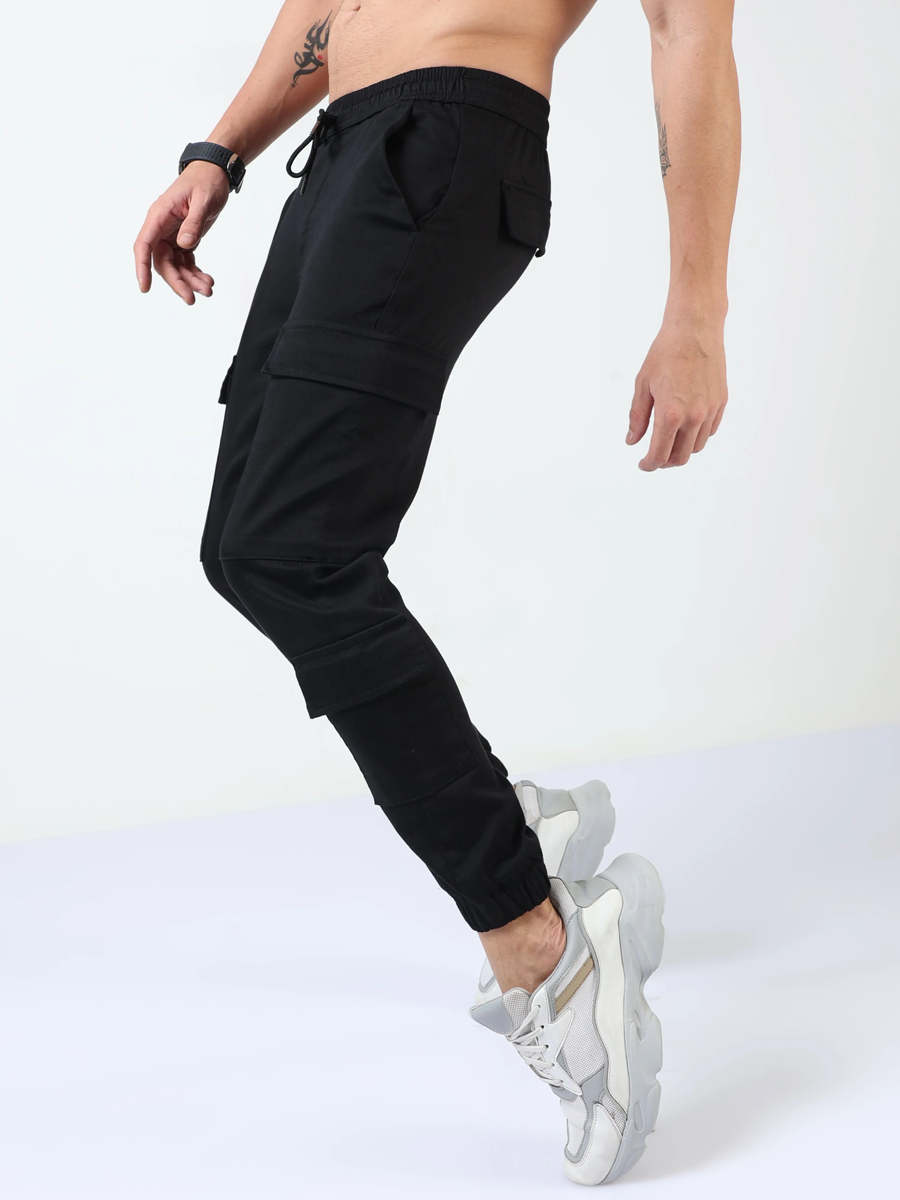 Utility Stretch Black Jogger