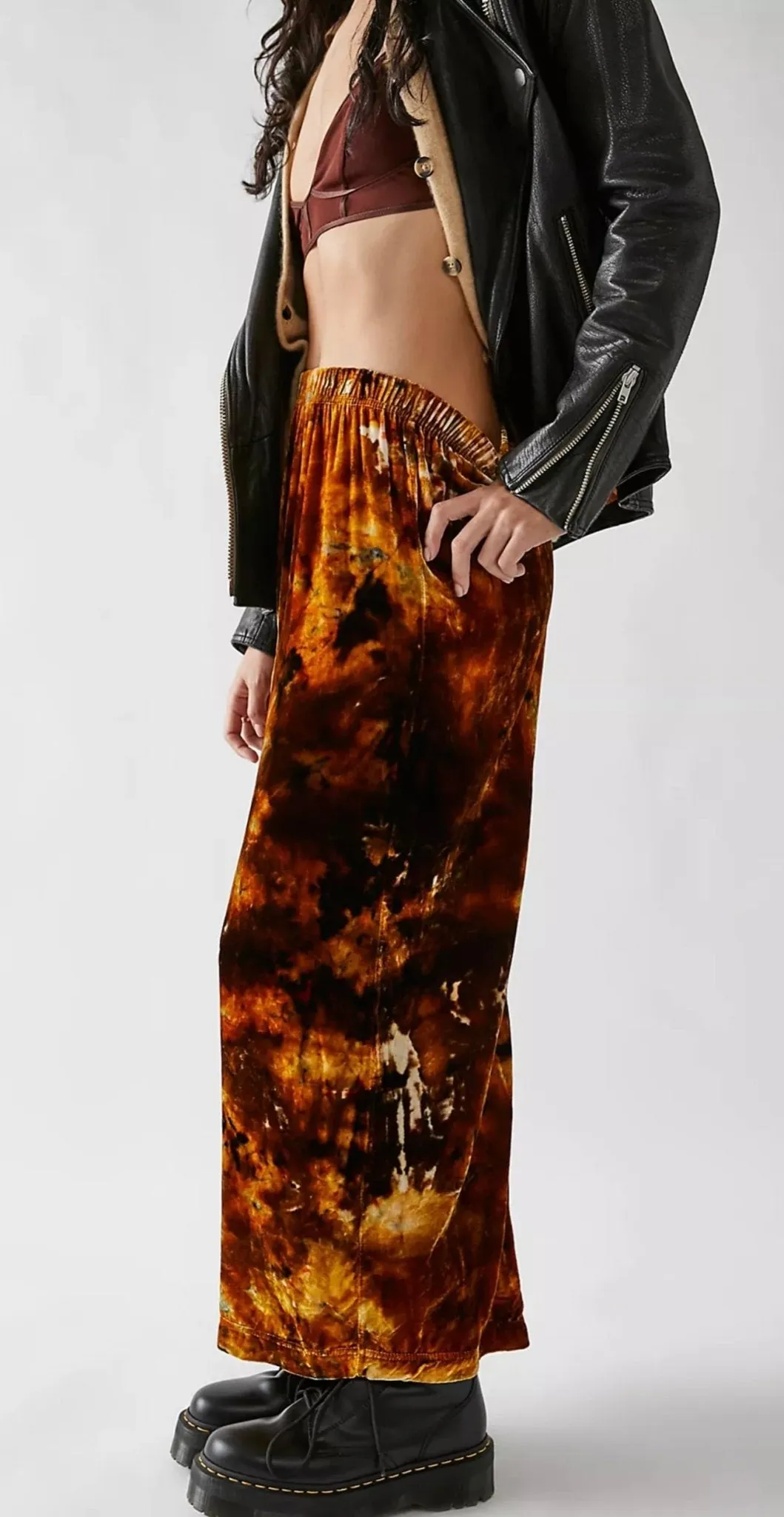 Velvet Maxi Skirt