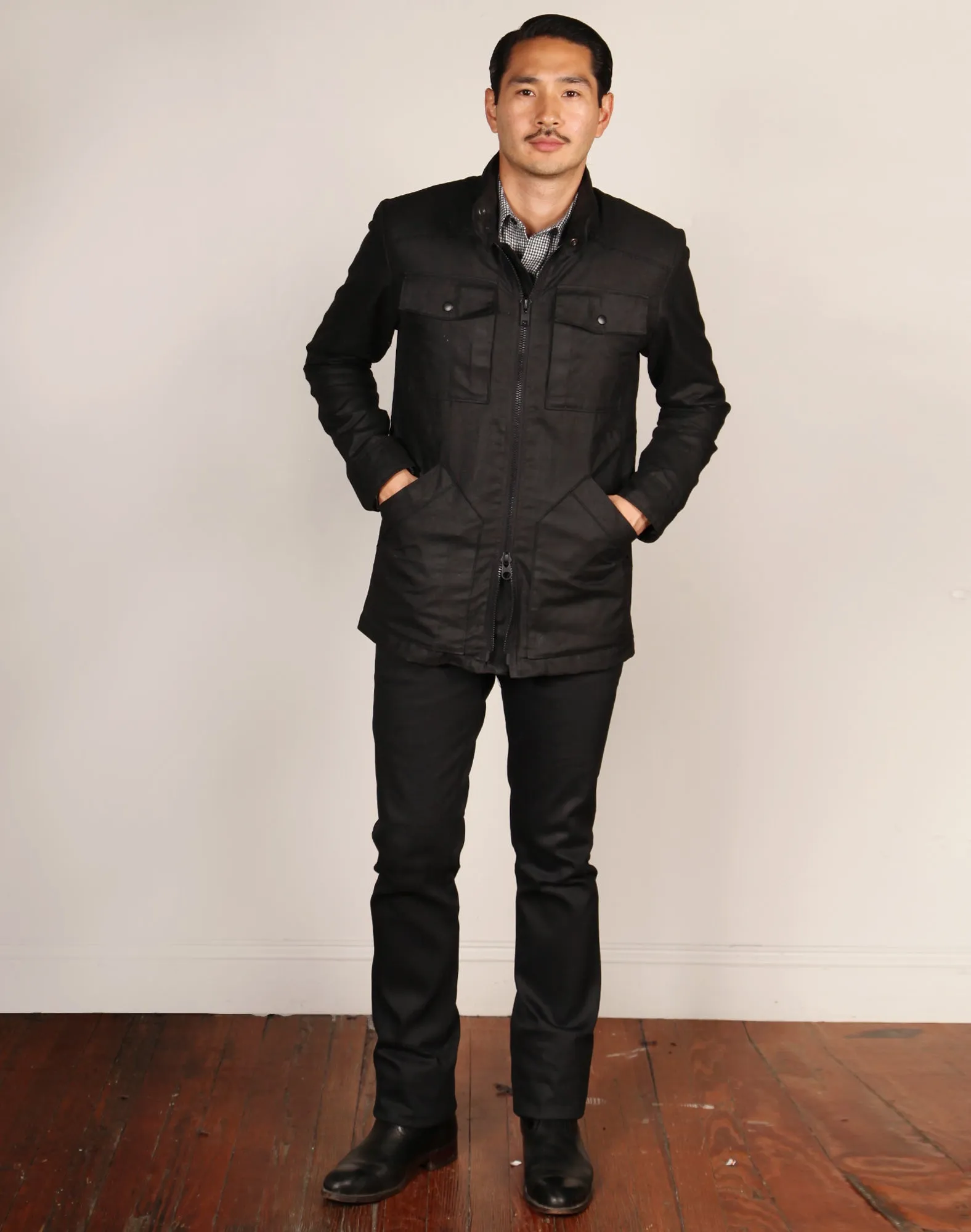 WAX 65 // BLACK WAX Men's Jacket By Robert James