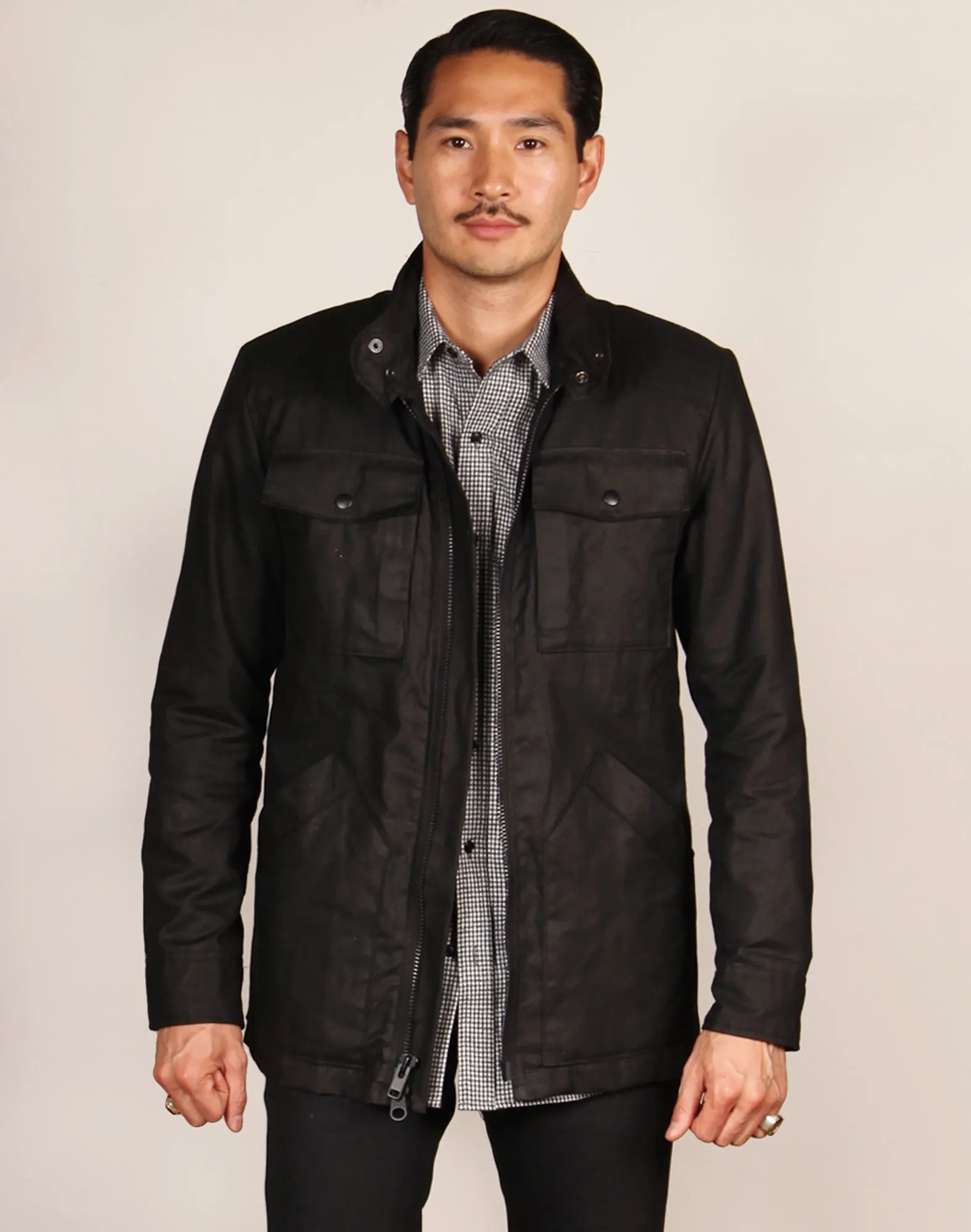 WAX 65 // BLACK WAX Men's Jacket By Robert James