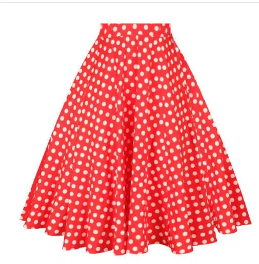 White Black Plaid Printed Women Cotton Skirt Party Fashion High Waist Retro Vintage England Midi Knee Length A-line School Skirt