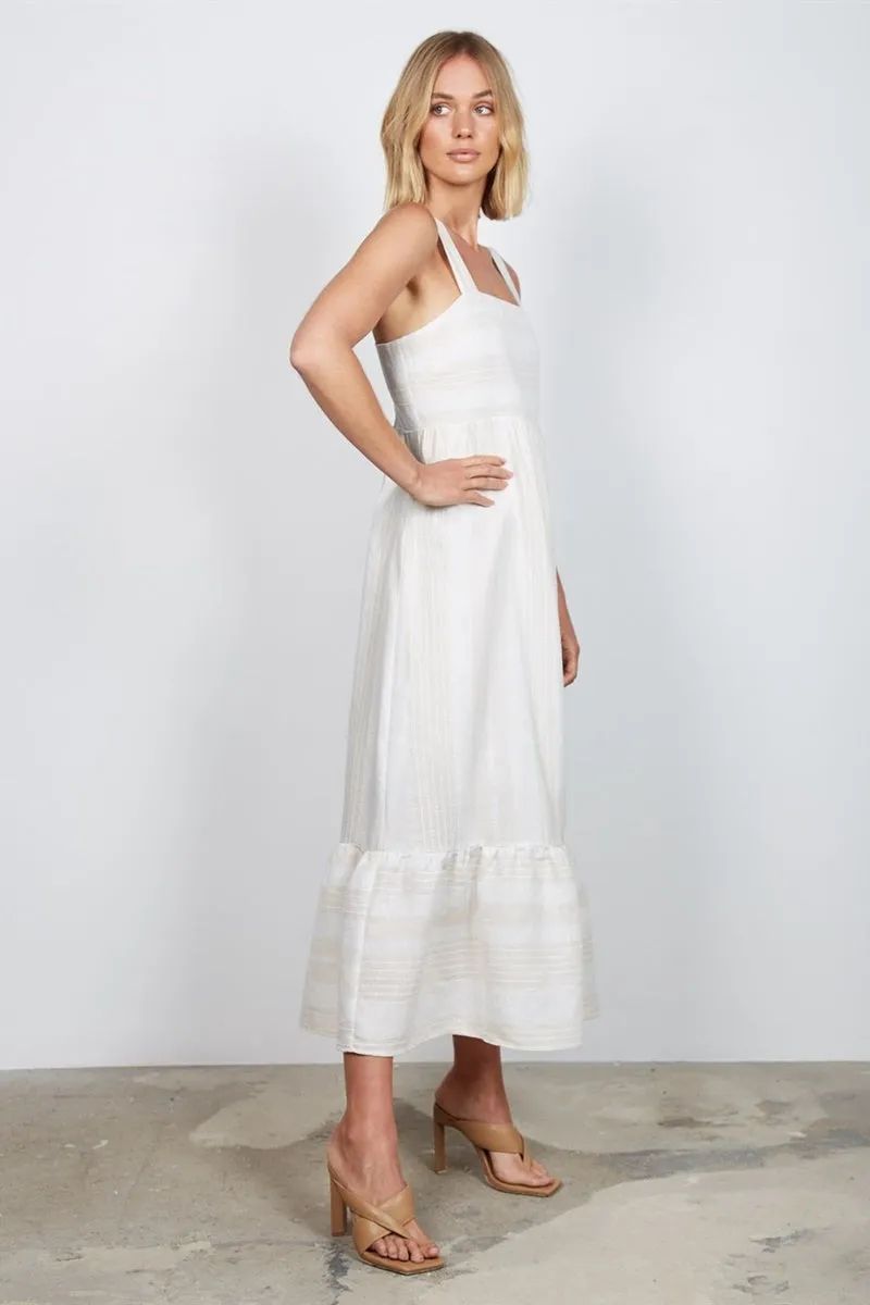 Wish - Pavilion Maxi Dress - Cream Stripe