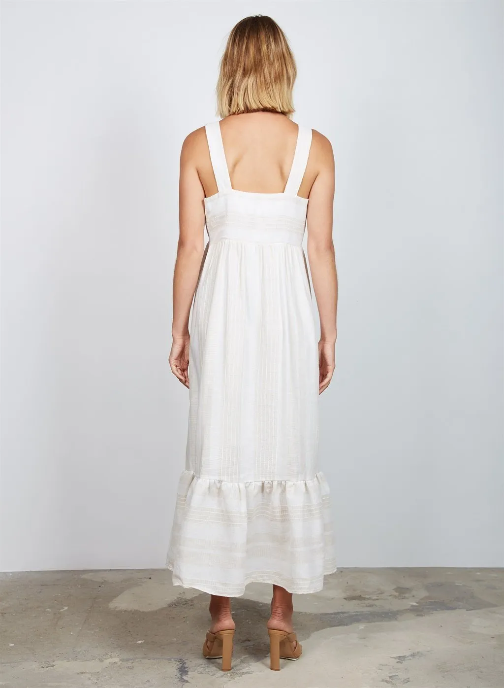 Wish - Pavilion Maxi Dress - Cream Stripe