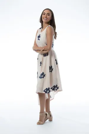 Women Straight Hem Rose Dress - Bernadette Dress