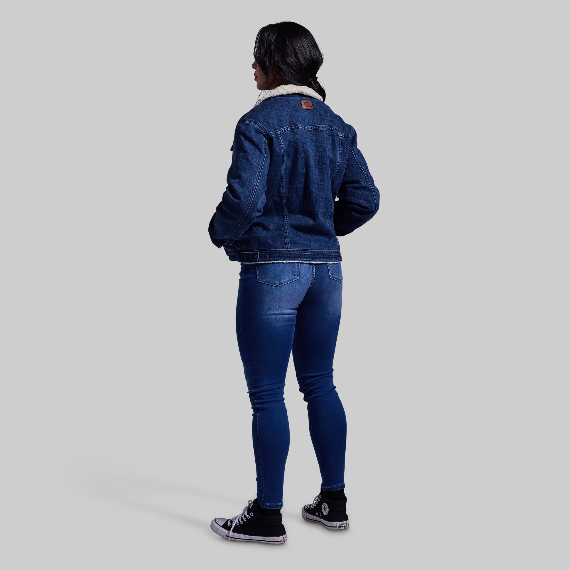 Women's FLEX Stretchy Pioneer Jacket 2.0 (Vintage Dark Wash)