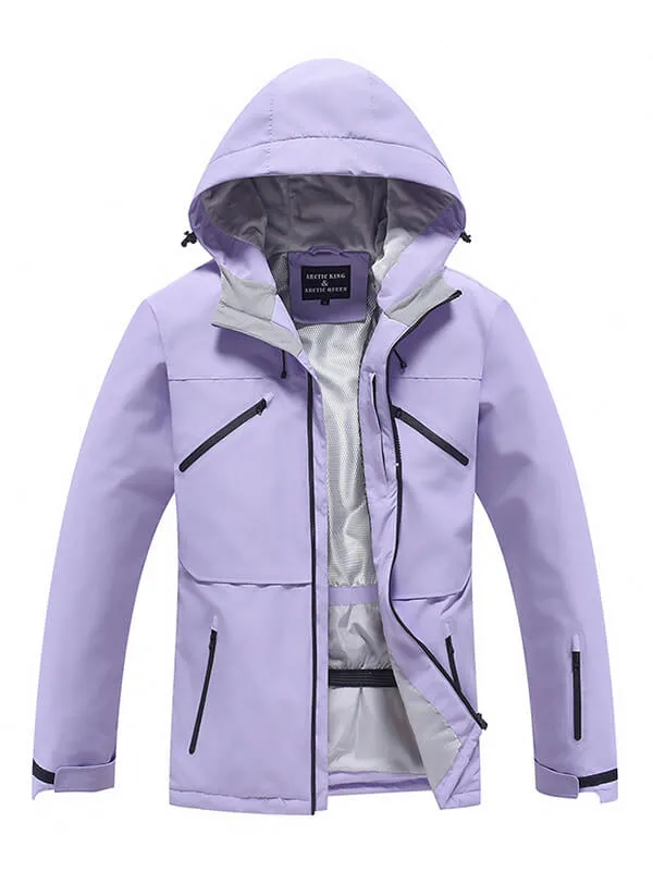 Women's Plain Color Insulated Ski Jacket