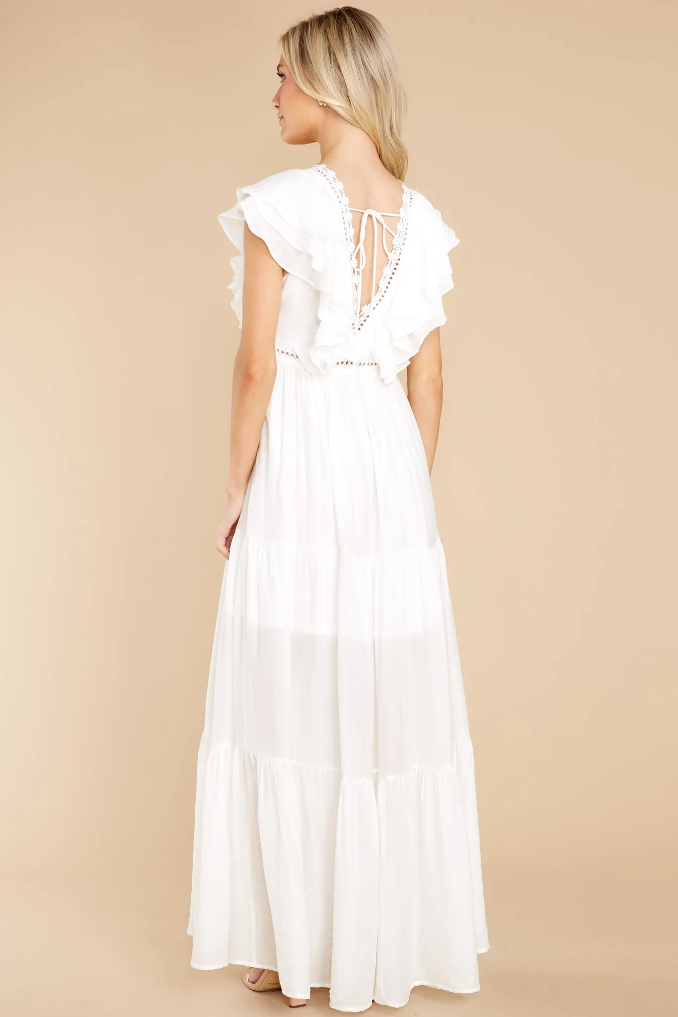 You Make It Better Off White Maxi Dress